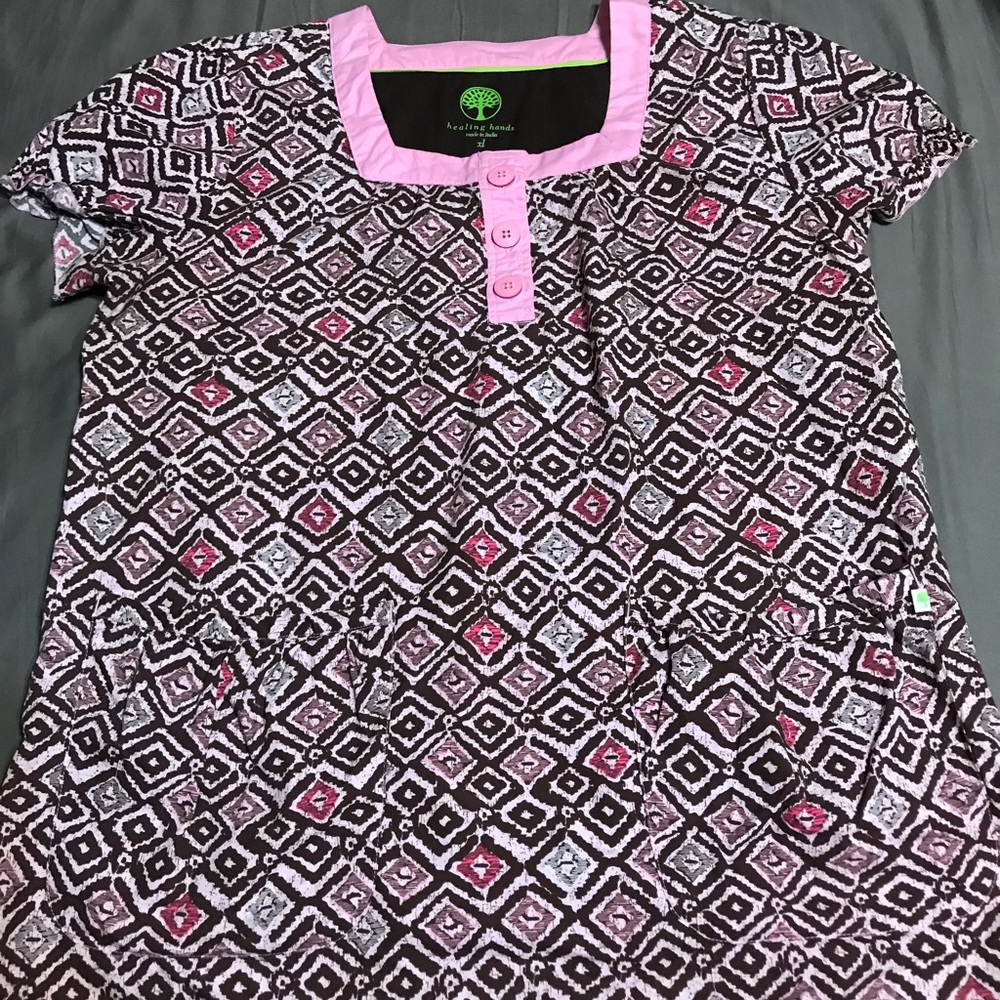 Healing Hands scrub top